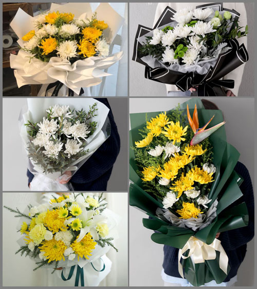 上海奉贤区南桥镇光明村白事花束代送